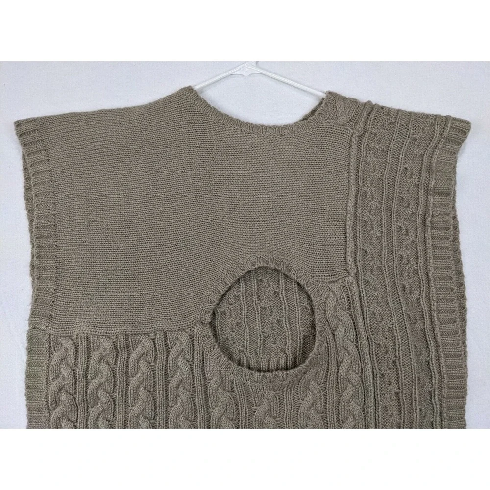 Ann Taylor Loft Sweater Vest Womens Sz‎ XS Tan 100% Acrylic